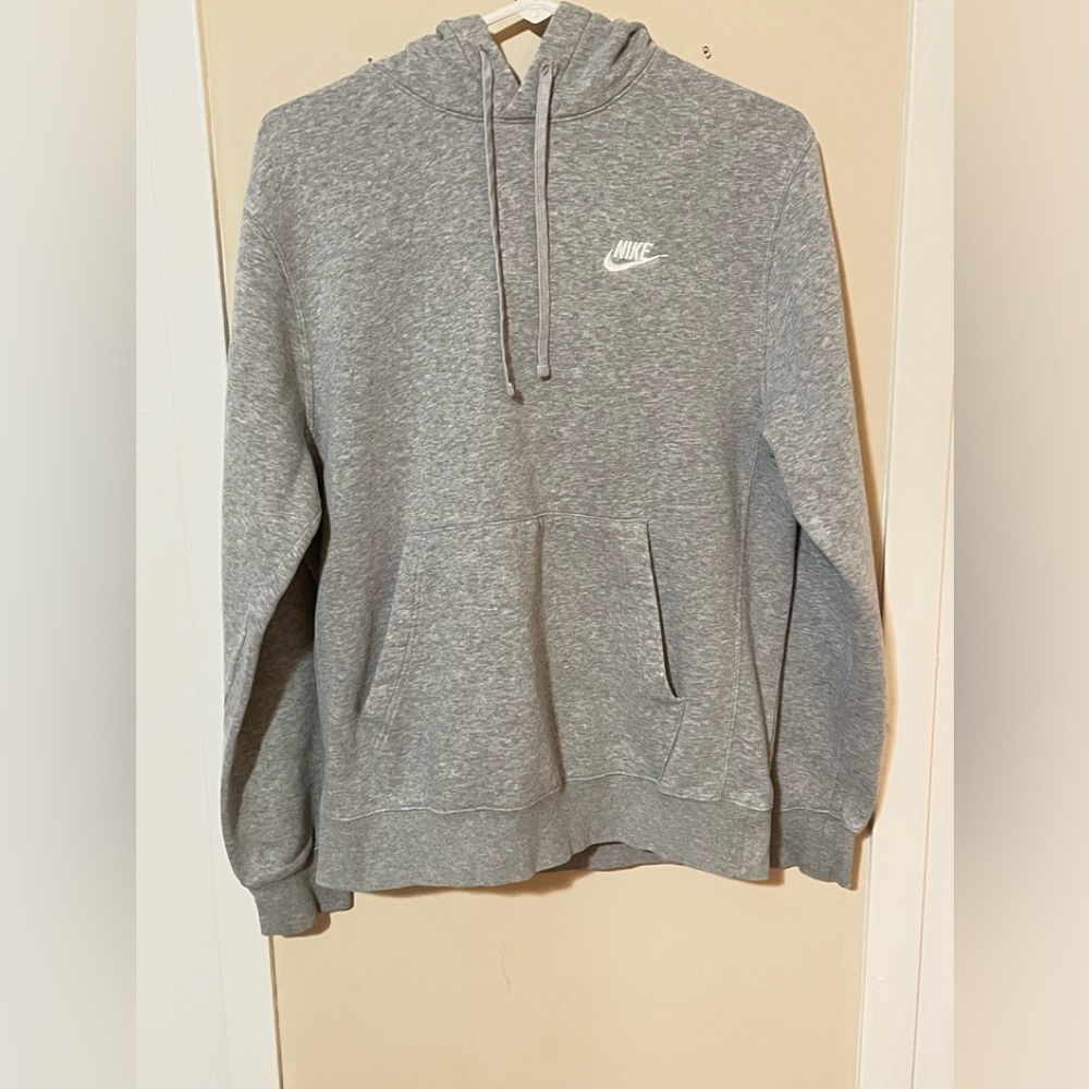 Gray Nike hoodie
